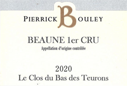 2020 Beaune 1er Cru, Le Clos du Bas des Teurons, Pierrick Bouley
